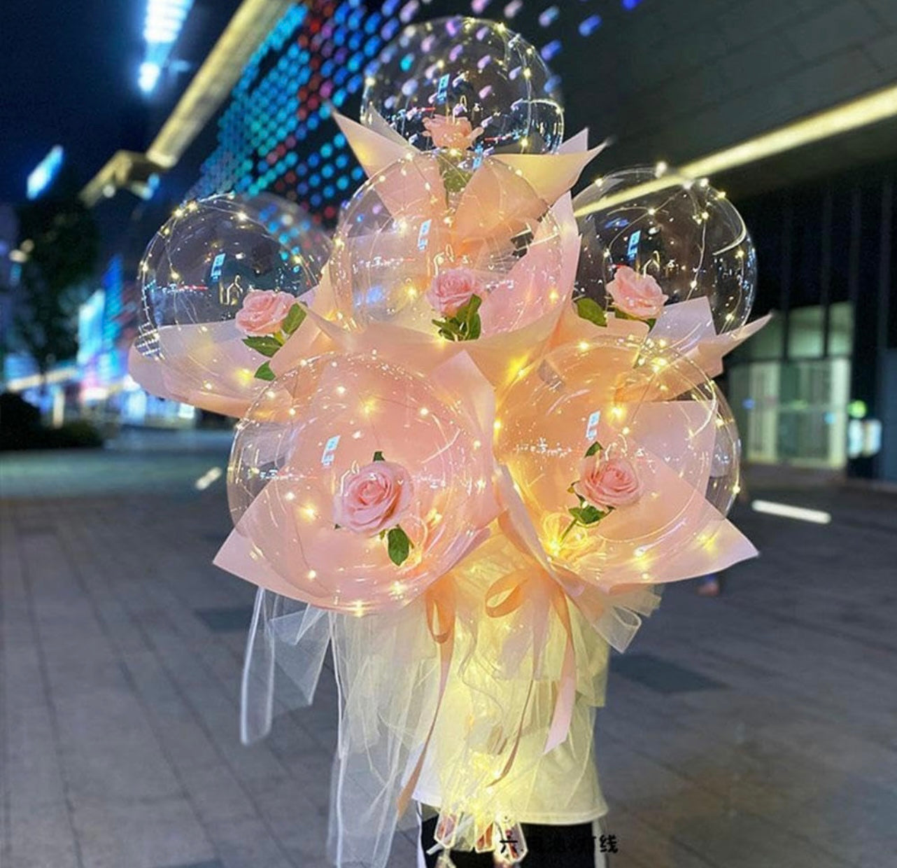 Flower balloons w/ lights, Flower Balloon Bouquet, Balloon Flower, Balloon Bouquet, Premium Gift, Unique Gift, Wedding Gift, Gift for Her, Birthday Gift, Welcome Gift