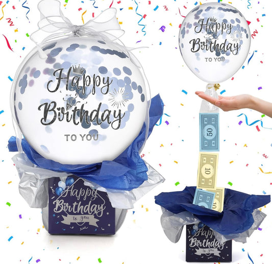 Birthday money surprise balloon, Money Magic Gift Box - A Wealth of Surprises